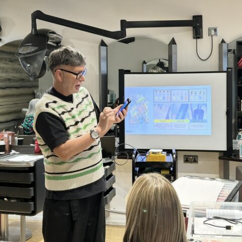 Amazing day training with James Stanhope from Wella UK
